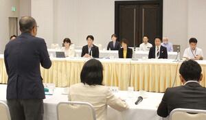 衆院選を念頭に開かれた連合新潟と立憲民主党県連の定期協議=9月25日、新潟市中央区