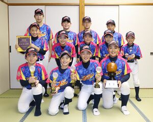 台湾で開かれた諸羅山杯国際大会高学年の部で3位に輝いた新潟JBCのメンバー=新潟市北区前新田