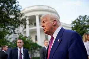 トランプ米大統領=12日、ワシントン(ロイター共同)