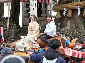 最後の開催となった「ほだれ祭」＝３月８日、長岡市来伝