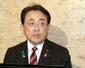 　閣議後に記者会見する赤沢経産相＝７日午前、国会