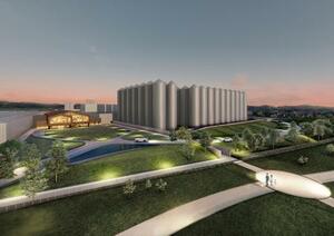 2029年1月の操業開始を目指すアサヒビール鳥栖工場のイメージ(アサヒビール提供)