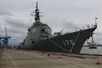 新潟東港に寄港した海上自衛隊の護衛艦みょうこう＝２０１９年