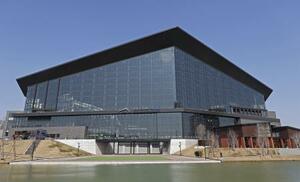 「星の王子さま」を題材にした没入型のエンタメイベントが開かれる「エスコンフィールド北海道」=北海道北広島市