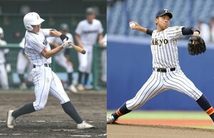 決勝に勝ち進んだ新潟産大付と帝京長岡の選手