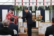 柏崎駅隣接の複合施設、５月に着工へ　東横INNに温浴施設、飲食店も…関係者が地鎮祭