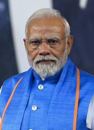 インドのモディ首相(ゲッティ=共同)