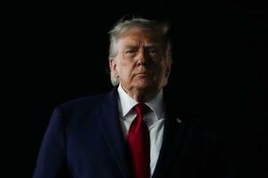 　トランプ米大統領＝８日、ニューヨーク（ロイター＝共同）