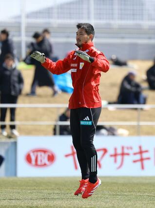 今季初出場のGK吉満大介=プラスタ