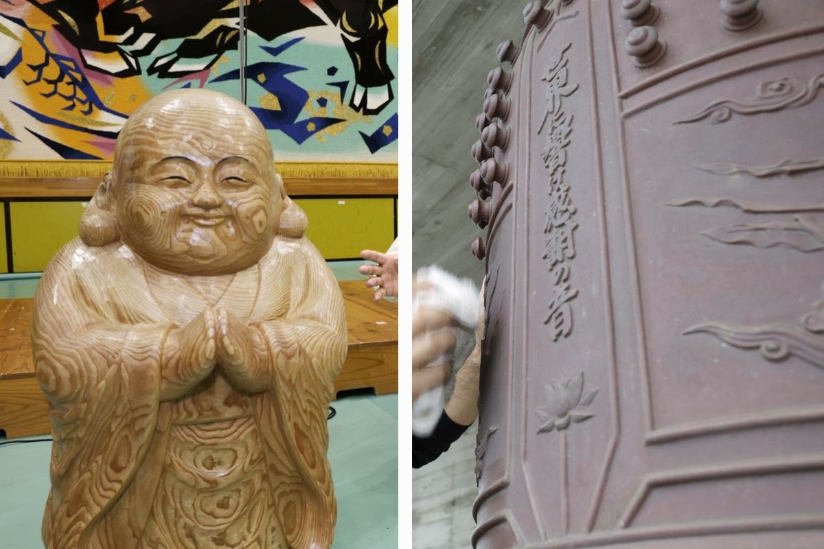 中越地震20年］山古志復興のシンボル「童地蔵」「希望の鐘」、制作者が