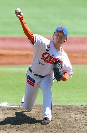 オイシックスの先発・小林珠維=エコスタ