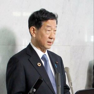 新潟水俣病被害者との懇談を予定する伊藤信太郎環境相=5月10日、国会