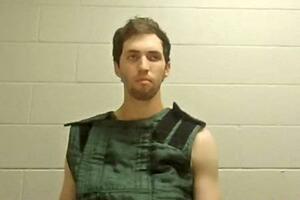 米ユタ州の裁判所に出廷したタイラー・ロビンソン容疑者=16日(ユタ州裁判所提供、ロイター=共同)