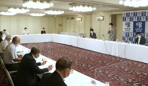 新潟市長選についても議論された立憲民主党県連の常任幹事会=8月28日、新潟市中央区