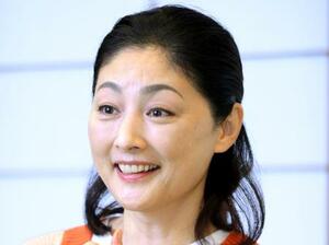 　インタビューに答える常盤貴子さん