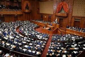 高市首相の所信表明演説が行われた衆院本会議=24日午後