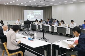 3月策定の県文化振興基本計画の実行に向けて、採用する指標などを確認した県文化審議会=新潟市中央区