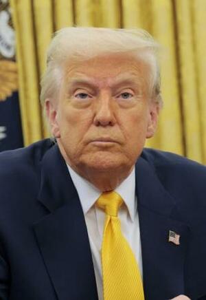 トランプ米大統領(ゲッティ=共同)
