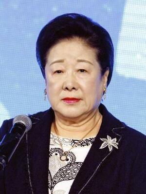 世界平和統一家庭連合(旧統一教会)の韓鶴子総裁(ゲッティ=共同)