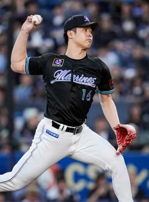 オリックス戦に先発したロッテ・種市=ZOZOマリン
