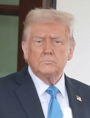 トランプ米大統領(ゲッティ=共同)