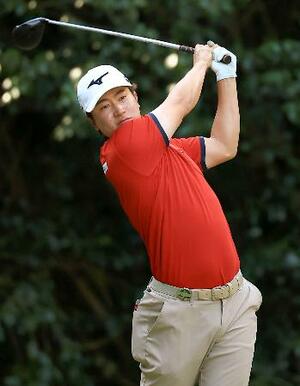 第2日、通算10アンダーで首位の杉浦悠太=三木GC