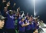 ベースボール・ユナイテッドの試合で盛り上がる観客=2025年12月、UAE・ドバイ郊外(ベースボール・ユナイテッド提供・共同)