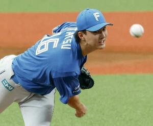 西武戦に1失点でプロ初完投し、5勝目を挙げた日本ハム・達=ベルーナドーム