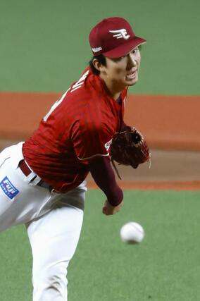 ６回、力投する楽天・荘司＝ベルーナドーム