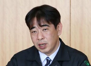 インタビューに答える柏崎刈羽原子力規制事務所の伊藤信哉所長