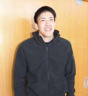 全国大会での優勝の喜びを語る島袋慶生=新潟市東区