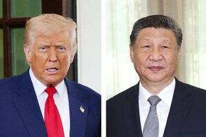 トランプ米大統領(ロイター=共同)、中国の習近平国家主席(新華社=共同)