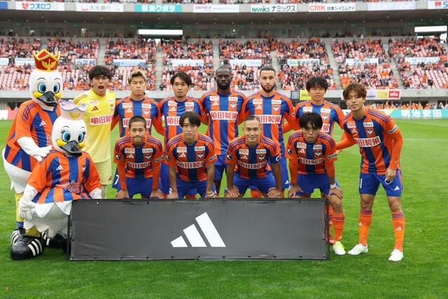 神戸戦先発メンバー＝ビッグスワン