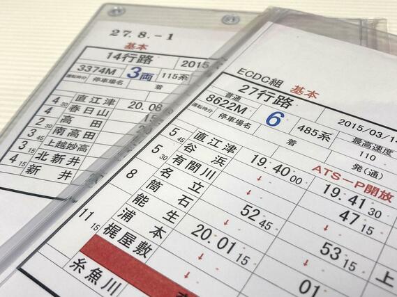 えちごトキめき鉄道が作成した「スタフ」のレプリカ（トキ鉄提供）