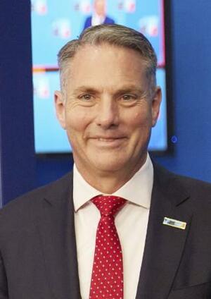 オーストラリアのマールズ副首相兼国防相(ゲッティ=共同)