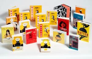 さまざまな言語で出版された柚木麻子さんの「BUTTER」(新潮社提供)