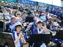 選手たちを応援するブラスバンド=甲子園