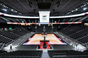 　バスケットボールＢ１アルバルク東京の新本拠地「トヨタアリーナ東京」＝２８日、東京・青海