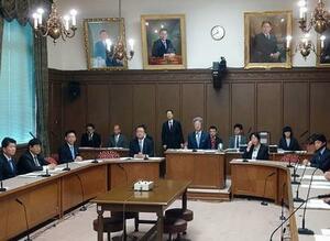 　今国会初となる参院改革協議会＝２４日午前、国会