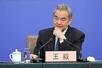 　中国全人代に合わせ、記者会見する王毅外相＝３月８日、北京（共同）