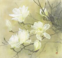 「白木蓮」大野逸男