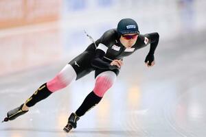 　女子１０００メートルで２位となった高木美帆＝インツェル（共同）