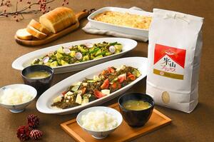 柏崎市産食材を使ったメニューのイメージ