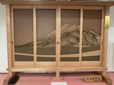 和室　組子建具　６枚　上窓６枚 緻密かつ壮大、組子細工の引き戸で内閣総理大臣賞！新潟県加茂市の渡辺