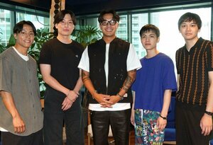 『ラブ トランジット』シーズン3に参加した（左から）イッセイ、ゆうや、ヒロ、ひろき、ユウマ （C）ORICON NewS inc.