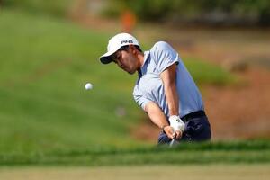 　１２位に浮上した金谷拓実＝２月２８日、米フロリダ州（ゲッティ＝共同）