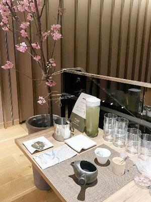 ホテルの宿泊客に向けた「お茶のケータリング」=東京都千代田区