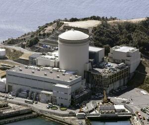 関西電力美浜原発3号機=3月、福井県美浜町(共同通信社ヘリから)