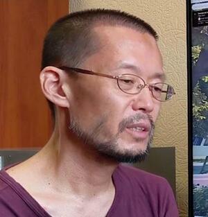 中西雅敏氏(ベラルーシ国営放送提供・共同)