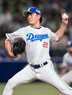 ヤクルト戦に先発した中日・大野=バンテリンドーム